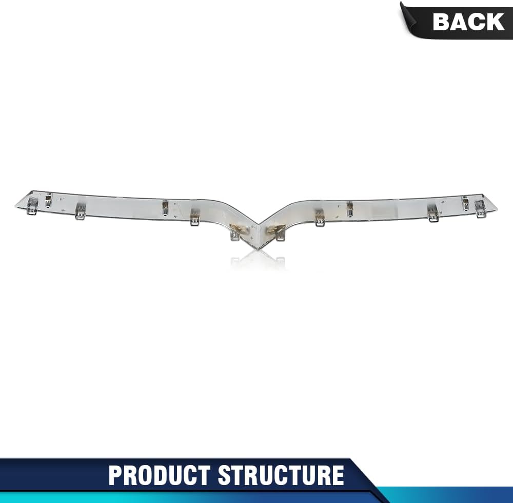 PIT66 Front Upper Grille Trim Compatible with Tesla Model X 2016-2020 1047022-00-D, 104702200D