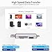 pTINKS Enhanced 3-in-1 USB Card Reader. Connectivity for SD, SDHC SDXC, Micro SD, Micro SDHC, Micro SDXC and USB - Compatiable with iPhone 15+ Pad MacBook Samsung S24 (Silver)
