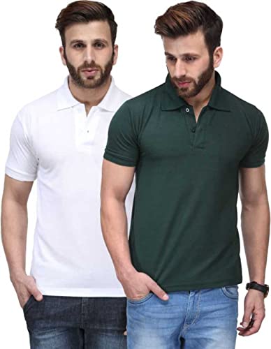 Image of T.N.X Men's Regular Fit Polos (Pack of 2)
