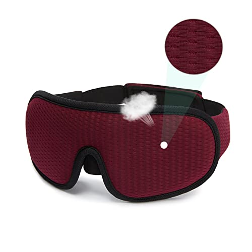 Masque de couchage 3D respirant avec blocage de lumière total noir