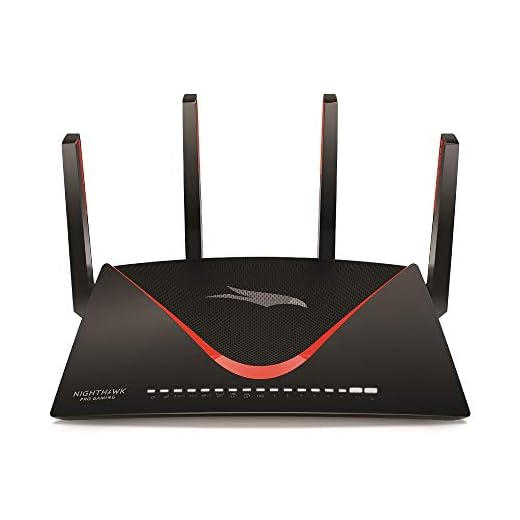 NETGEAR Nighthawk Pro Gaming XR700 WiFi Router with 6 Ethernet ports and wireless speeds up to 7.2 Gbps, AD7200, optimized for the lowest ping