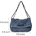 Imagen de Farcauo Bolso de mezclilla Y3k Bag Vintage Jean Tote Bolsos para Mujeres Denim Crossbody Bolsas Gran Capacidad Azul Claro Jean Tote Bolsas