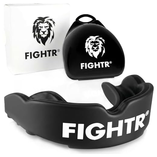 FIGHTR® Premium Mundschutz - ideale Atmung & leicht Anpassbar | Sport Zahnschutz für Boxen, MMA, Muay Thai, Hockey & Kampfsport | inkl. Hygiene Box