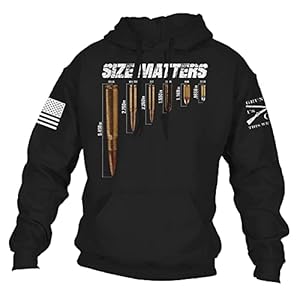Grunt Style Size Matters – Men’s Hoodie Black