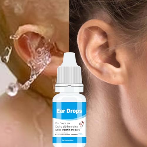 Ohrentropfen Für Ohrinfektionen, Ohrentropfen Entzündung Menschen, 20ml Schwimmer Ohrentrocknungstropfen,schnelle, Natürliche Tropfen Zum Trocknen Der Ohren Von Schwimmern