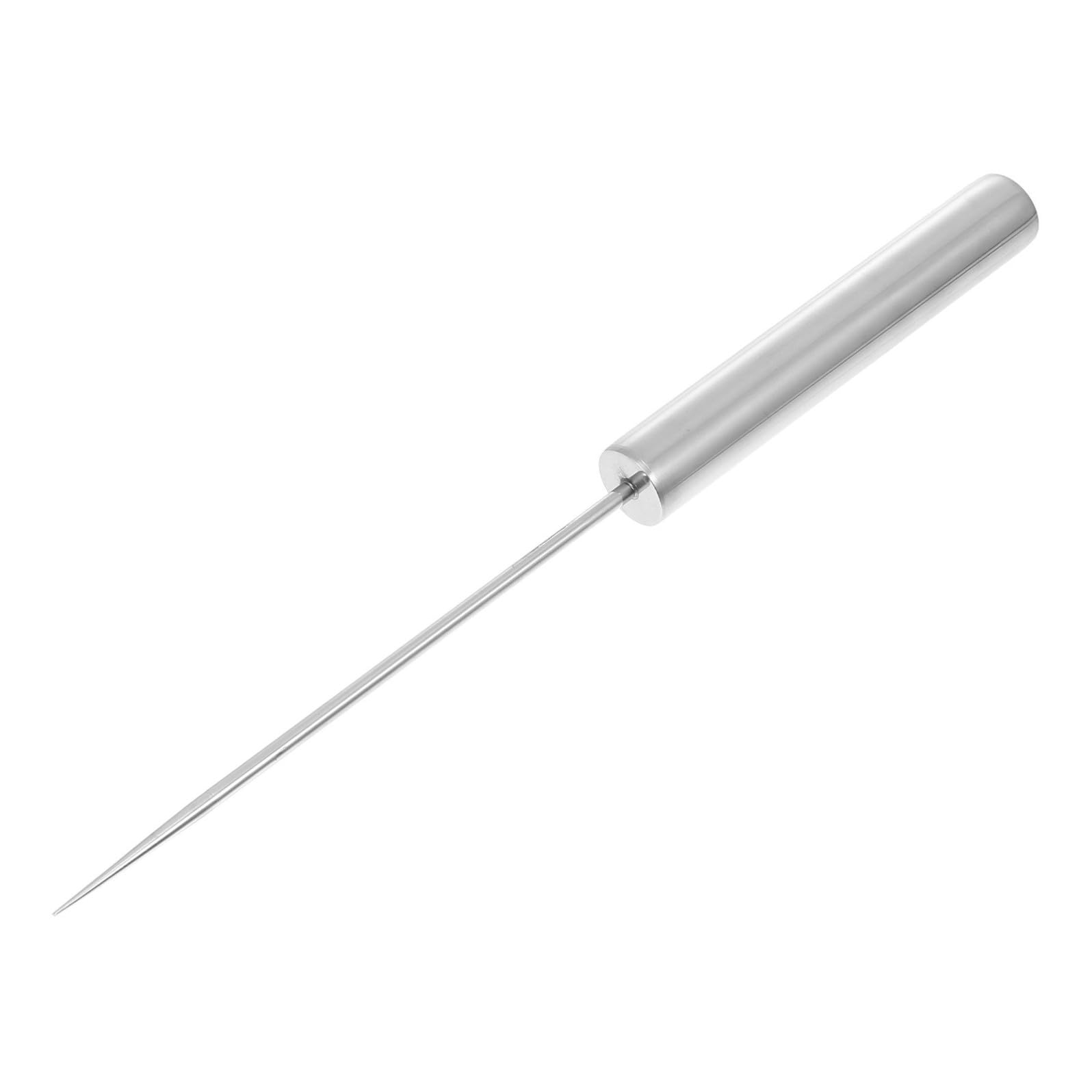 GANAZONO 1pezzi Punteruolo da Ghiaccio in Acciaio Inossidabile con Impugnatura Ergonomica Scalpello Lungo Punta Sottile per Rompere Cubetti e Ghiaccio Duro Strumento Professionale per Bar