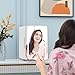 PERSONAL CHILLER Mini Fridge, 6L Skincare Fridge with LED Makeup Mirror, for Refrigerating Makeup, Snacks, Bedroom Vanity, Office, White