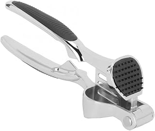 Zinc Alloy Garlic Grinder Press, Garlic Grinder Rocker Crusher Kitchen Premium Heavy Duty Garlic Press Press Press