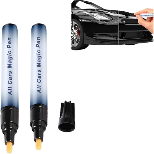 Qifflilk All Cars Magic Pen for Car Scratches, The Magic Pen,Quick Fix for Scratches, Lightweight and Fast,Suitable for Various Car Models(2Pcs)
