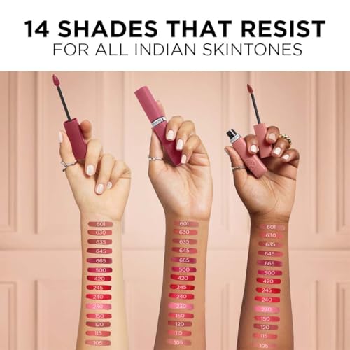 Image of L'Oreal Paris Infallible Matte Resistance Liquid Lipstick, 601 Worth It (Pack of 2)
