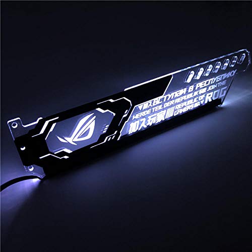 Graphics Bracket    Metall - Grafikkarte    Lampe   Licht    Gpu Bracket 12V RGB / 5V A- Streamers-White_Black_Bracket