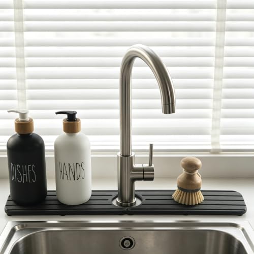 NiuYichee Faucet Mat for Kitchen Sink, Water Absorbing Diatomite Stone Tray by NiuYichee - Used condition - Image 8
