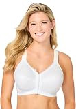 Comfort Choice Front-Close Wireless Posture Bra White