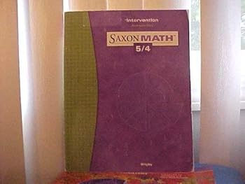 Paperback Saxon Math 5/4 Intervention Answer Key Book