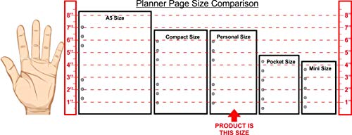 Personal Size Daily Task Planner Insert, Sized And Punched For Filofax Personal Notebook (3.7" X 6.75") #TOP2