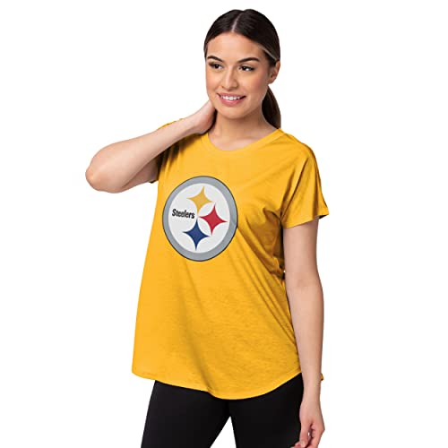 FOCO Pittsburgh Steelers NFL Womens Big Logo Tunic Top - XL