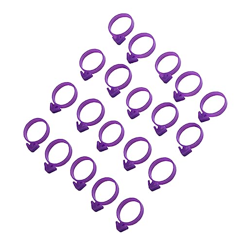 HOLIDYOYO 20pcs Icing Bag Sealing Ties Silicone Cake Decorating Bag Rings Easy Tip Change for Piping for Baking and Kitchen Use