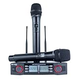 Microfone sem fio uhf kdsw 402 m uhf (mão + mão)