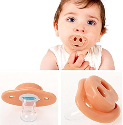 Rose Lezard Neuf Humoristique Nez De Cochon Pour Bebe Sucette Anneau De Dentition Dents Enfant A Levres Sucette Amazon Fr Commerce Industrie Et Science