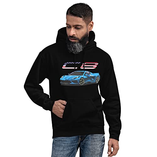 2021 2022 Rapid Blue 'vette C8 Patriotic Unisex Hoodie