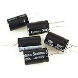 Fácil de aplicar y usar. SAXTEL Condensador electrolítico 5pcs / Set 13x25mm Inicio 3300UF 25V Enchufe Recto Volumen Accesorios de computadora Radial Estable Profesional Aluminio Cilíndrico Lata Alta frecuencia Fácil de Usar