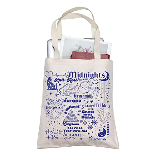 TOBGBE Singer Tour Concert Tote Bag Music Lover Merchandise Album for Fans Album Inspired Fans Gifts Song Lyric Merchandise (Snow Beach)