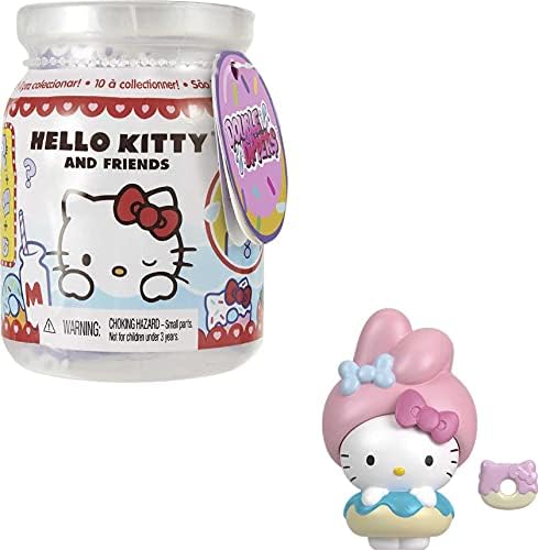 Hello Kitty Sanrio Double Dippers Collectible Figures (2-Inch / 5.1-cm) with Hat and Dessert Accessories, Surprise Blind Pack