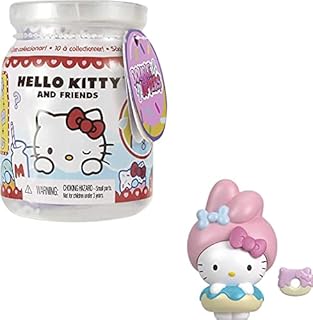 Hello Kitty Sanrio Double Dippers Collectible Figures (2-Inch / 5.1-cm) with Hat and Dessert Accessories, Surprise Blind Pack