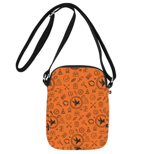 JNIAP Camp Half Blood Crossbody Bag Camp Half Blood Gifts Camp Jupiter Fans Gifts Camp Half Blood Merchandise (orange color cb)