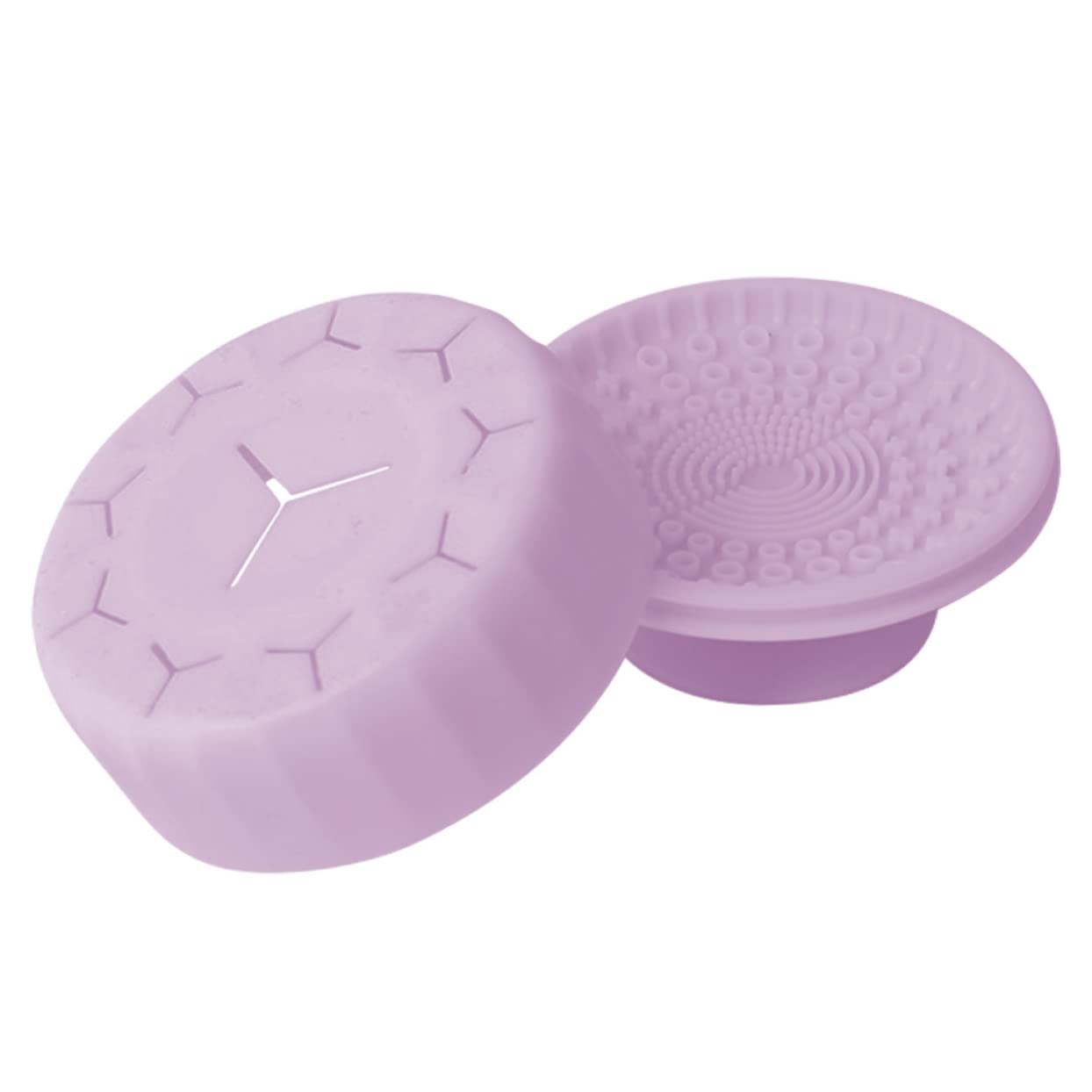 FRCOLOR 5stücke Kosmetik Pinsel Reinigungsbox Aus Silikon Dual-use Reinigungswerkzeug Für Make-up Pinsel Langlebig Für Professionelle Anwendung Und Heimgebrauch Violette Farbe