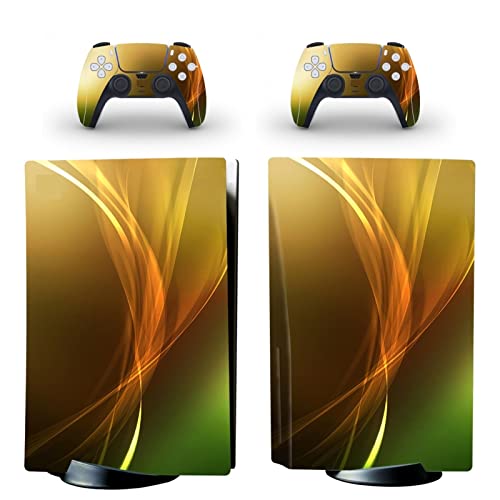 �ی� For PS5 Skin Disc Edition Anime Console and Controller Vinyl Cover Skins Wraps for PS5 Disc Version(7678) �C�A�Ȃ��A�c�����Ȃ�(4)