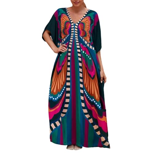 Robe d'été décontractée pour femme imprimé floral chic tenue plage