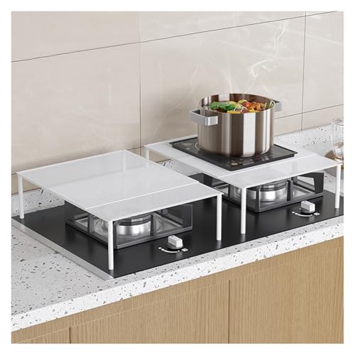 QSTGX Stove Cover Stove Top Covers For Gas Stove Kitchen Storage Rack Extendable Freely Adjustable Easy to Clean(C-31 cm,(37-62)x43)