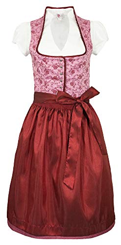 Turi Landhausmode Jugend Dirndl Nicole mit Stehkragen 3tlg. T821002002 - Altrosa Gr. 176 Cover