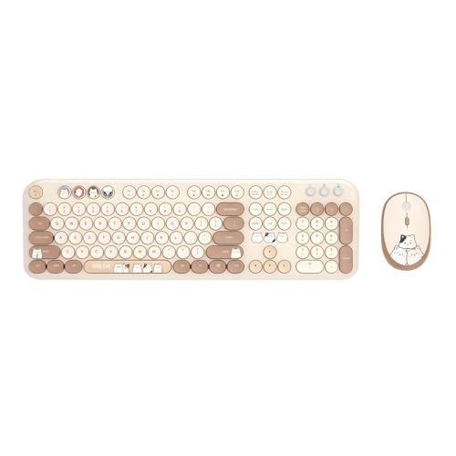 OUSEITECH �u���[�J���t�� �L�[�{�[�h�}�E�X�Z�b�g ���� �ی^ �L�[�L���b�v �t���T�C�Y �^�C�v���C�^�[�L�[�{�[�h 104�L�[ �I�t�B�X�p �e���L�[�t�� ���� 2.4G���V�[�o�[ PC/�m�[�gPC�ɑΉ� ������� �p��z��(�x�[�W��)