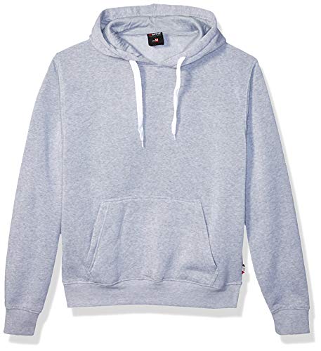 Southpole Men's Active Basic Crewneck Fleece Pullover in Premium Fabric, New Heather Grey, Large