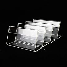 10pcs L Shaped Clear Acrylic Mini Sign Display Holder Price Card Tag Label Stand Counter Top Stand 7.5cm X 5cm