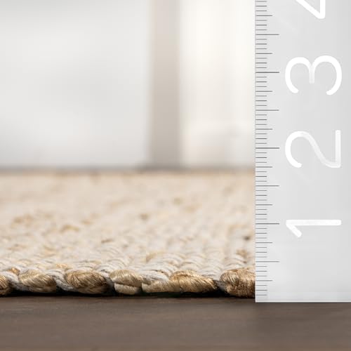 Nuloom HMMT01A-76096 8X10 Elfriede Jute & Cotton Hand Woven Area Rug thumb #1
