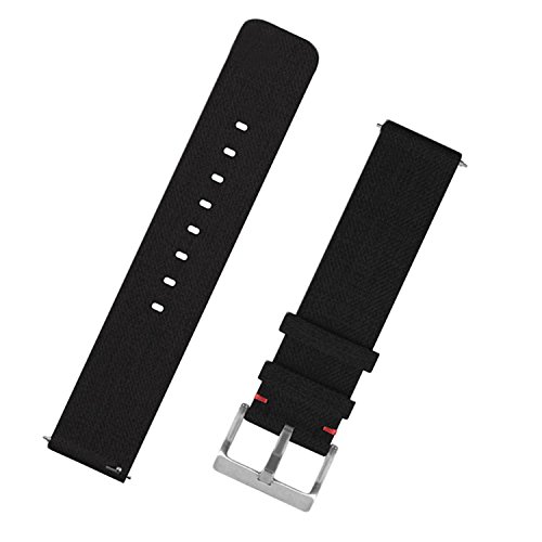 Band für Fitbit Versa,Sopear Mode Nylon Stoff Ersatz Armband Armbänder Uhrenarmband Strap Zubehör für Fitbit Versa Smart Watch Schwarz Cover