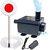 Upgraded Small Submersible Pump with Water Level Sensor, 6.5ft Lift, 79GPH Drain Pump with Overflow Alarm, 12V Condensate Pump For HVAC/Dehumidifier/Ice Maker/Air Cooler/Air Conditioner, Auto Shut Off