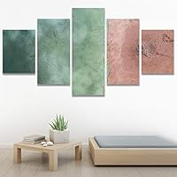 SIGNWIN 5 Panel Canvas Wall Art Modern Art Aerial Expressive Global Landscape Mountain Multicolor Photography for Home Decorations Ready to Hang - 60