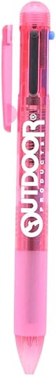 サンスター文具 多機能ペン アウトドア 3色ボール+シャープ ピンク S4476840