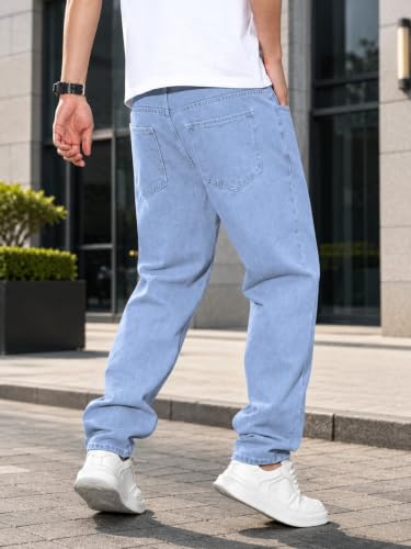 Image of Kargeens Men Jeans || Relaxed Fit Jean's for Man || Loose Fit High Rise Denim