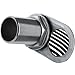 YANYUCB Boat Intake Strainer NPT Thread Stainless Steel 316 Thru-Hull Inlet Filter Scoop Marine with Rubber Washer Gaskets (1-1/2 inch 1 Pack)