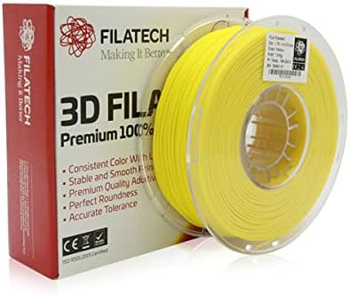 Filatech 3D Printer Filament PLA 1.75-/+ 0.03mm 1kg Yellow - Made in UAE