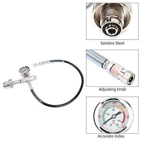 Alomejor Cga347 Paintball Fill Station Kit Pcp Scba Fill Station Charging Adapter With Hand Tight Paintball Refill Adapter #TOP1