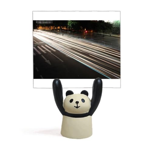 Décoration voiture de ville Art Déco et son pince-notes panda sculpté
