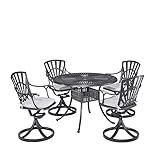 Homestyles 6660-305C 5 Piece Outdoor Dining Set, 42