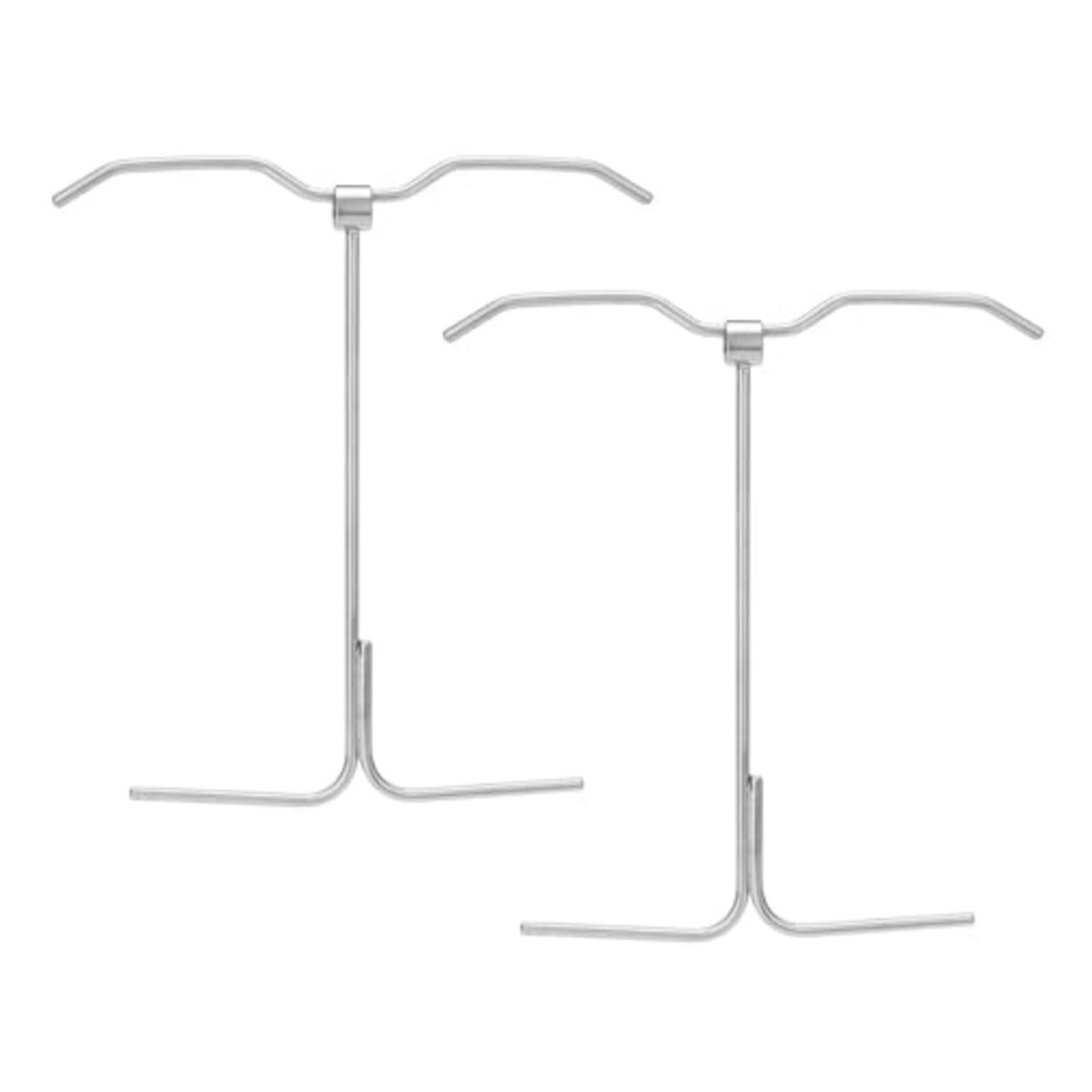 Zentriva Turkey Hanger Hook for Pit Barrel Cooker Stainless Steel Turkey Fryer Rack for Outdoor Cooking Patio Barbecue Camping Party 2pcs