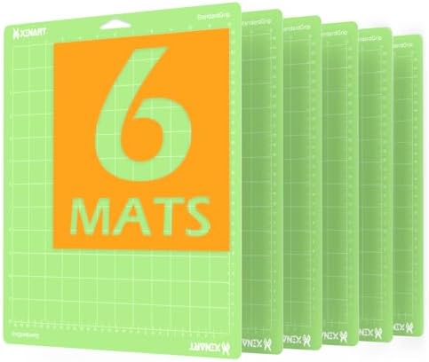 Xinart Standard Cutting Mat for Cricut Maker 3/Maker/Explore 3/Air 2/Air/One(12x12 Inch, 6 Mats) Standard Adhesive Sticky Green Quilting Cutting Mats Compatible with Cricut Machines image 5